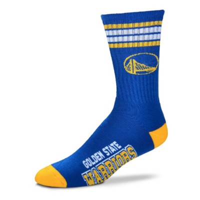For Bare Feet Golden Warriors 4 Stripe Duece Socks