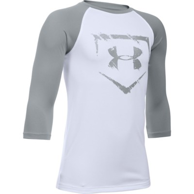 boys under armour baseball shirt