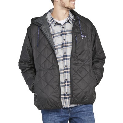 diamond quilted bomber hoody