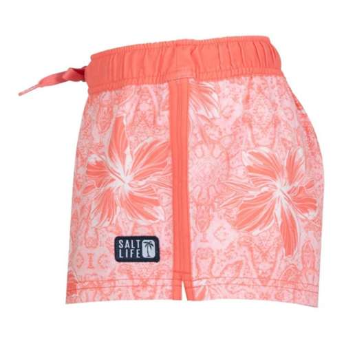 Girls' Salt Life Turtle Watch Volley Hybrid Shorts