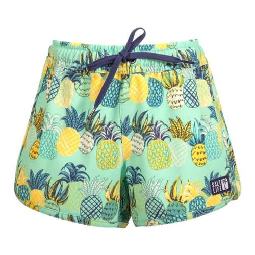 Girls' Salt Life Pineapple Paradise Volley Hybrid Shorts