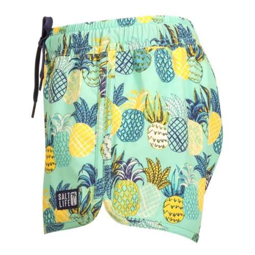 Girls' Salt Life Pineapple Paradise Volley Hybrid Shorts