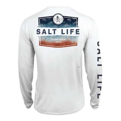 Men's Salt Life Ameritude Performance Pocket Long Sleeve T-Shirt