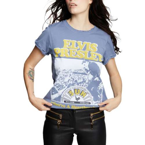 Women's Recycled Karma Sun Records X Elvis Presley Heartbreaker T-Shirt