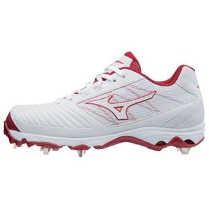 Mizuno white hot sale metal cleats