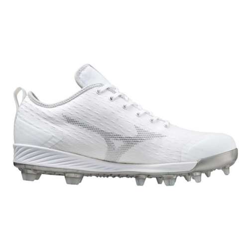 Mens white molded hot sale baseball cleats