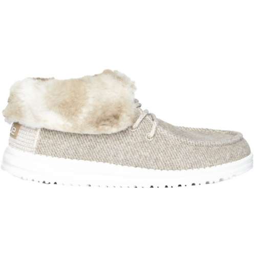 women's hey dudes fur lined