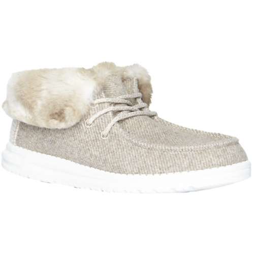 women's hey dudes fur lined