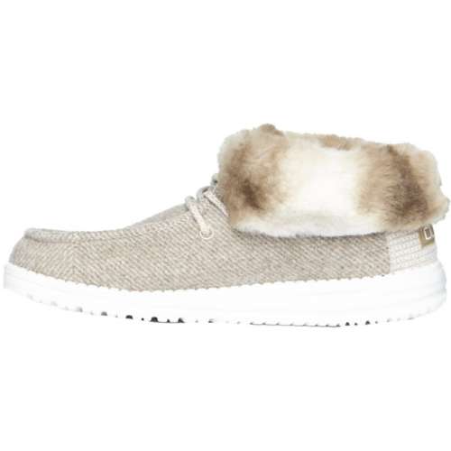 women's hey dudes fur lined