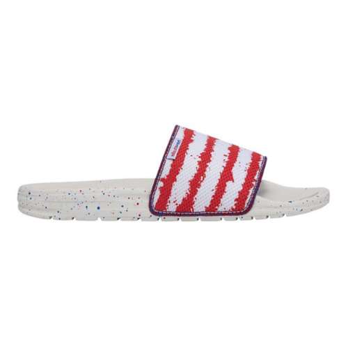 Adidas american flag discount slides