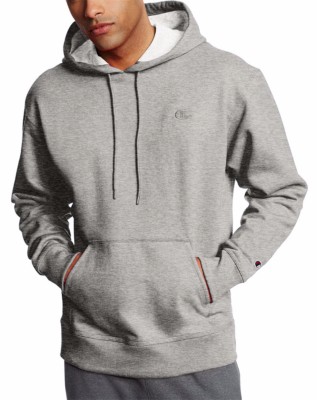 mens champion grey hoodie
