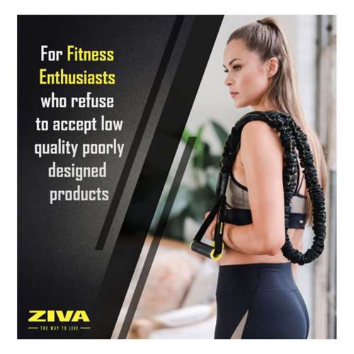 ZIVA Resistance Tube with Safety Sleeve Light 15-20lbs