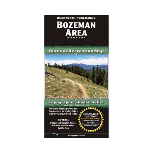 Beartooth Publishing Bozeman Area Topographic Map