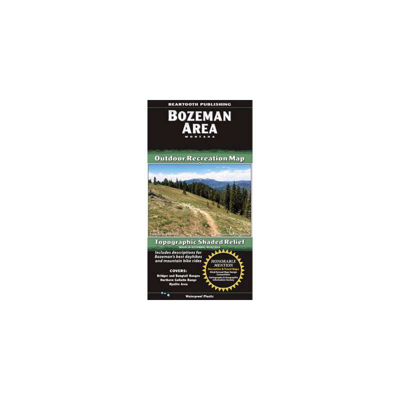 Beartooth Publishing Bozeman Area Topographic Map