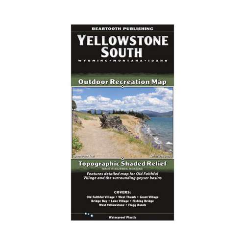 Beartooth Publishing Yellowstone South Topographic Map
