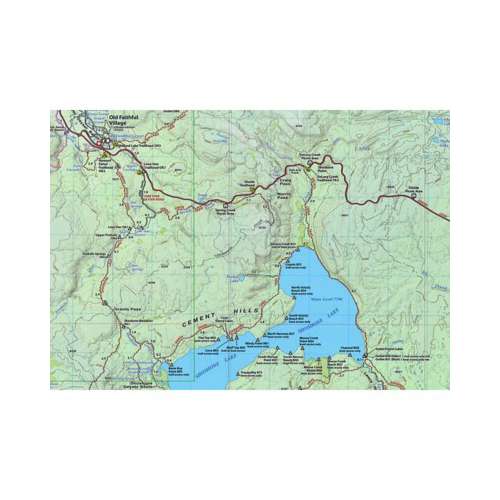 Beartooth Publishing Yellowstone South Topographic Map