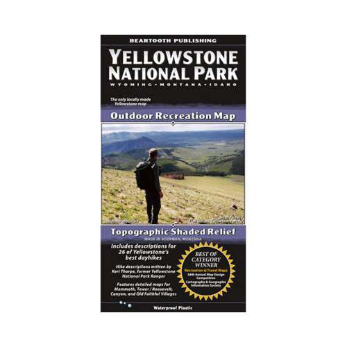 Beartooth Publishing Yellowstone National Park Topographic Map