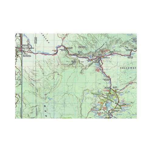 Beartooth Publishing Yellowstone National Park Topographic Map
