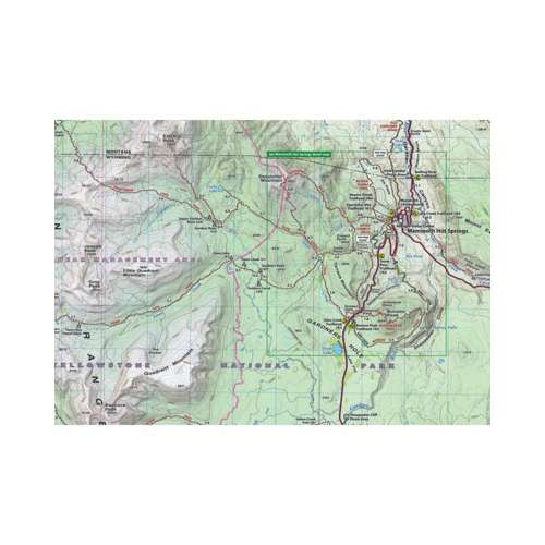 Beartooth Publishing Yellowstone North Topographic Map
