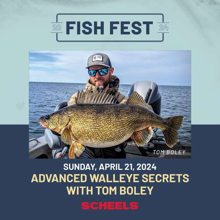Appleton SCHEELS Fish Fest - Advanced Walleye Secrets Seminar with Tom  Boley