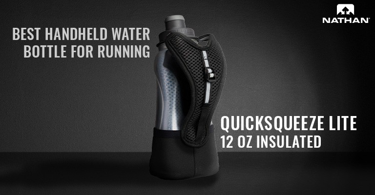 best handheld water bottle for running quicksqueeze lite insulated 12 oz 