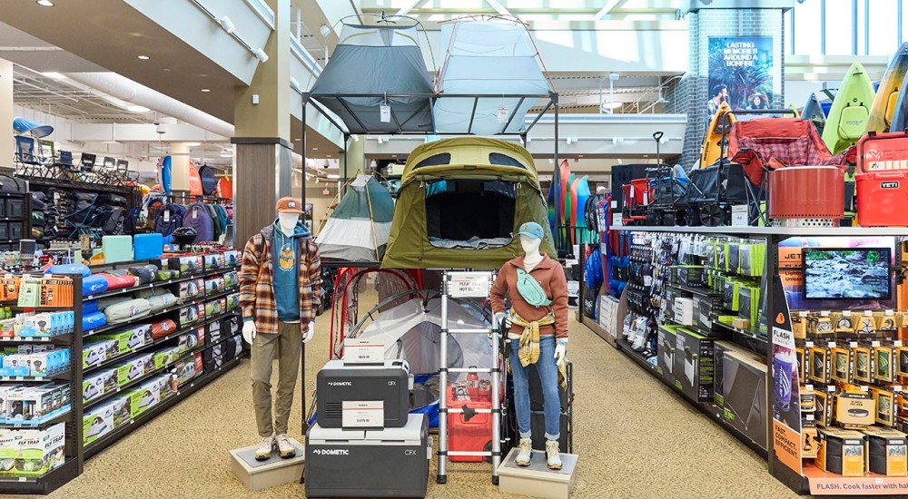 the front of the camping shop at chandler scheels