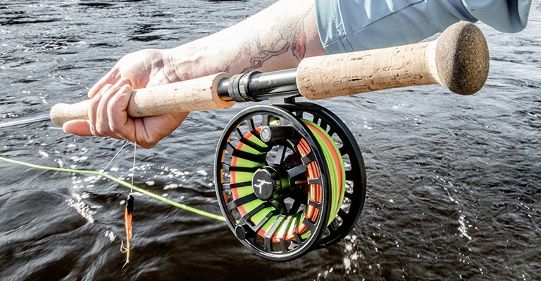 Fly Fishing gear combo includes rod, reel, line, dry fly and more