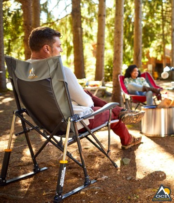 Detroit Lions - Outdoor Rocking Camp Chair