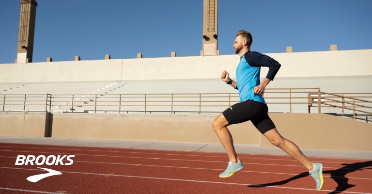 Runner running on the track