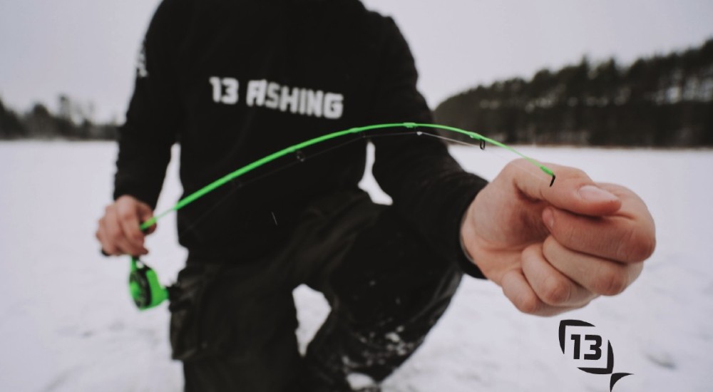 Portable Ice Fishing Tip-Ups Winter Ice Fishing Flag Marker Ice Fishing Rod  with Orange Flag Ice Fishing Tackles Tool