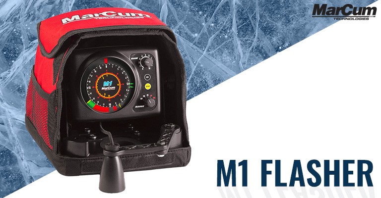 a product image of the marcum m1 flasher fish finder