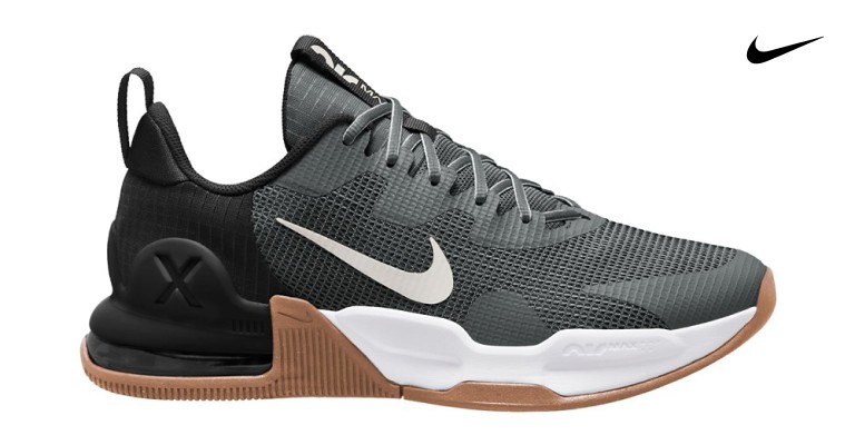 black and brown and white nike alpha shoe