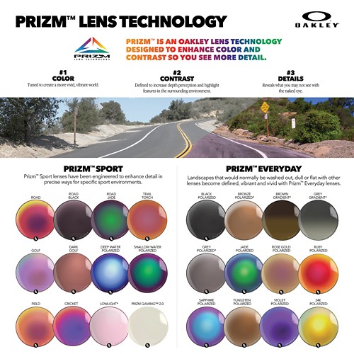 Oakley prizm lens colors hotsell