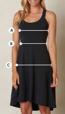 PrAna Women's Apparel Size Chart