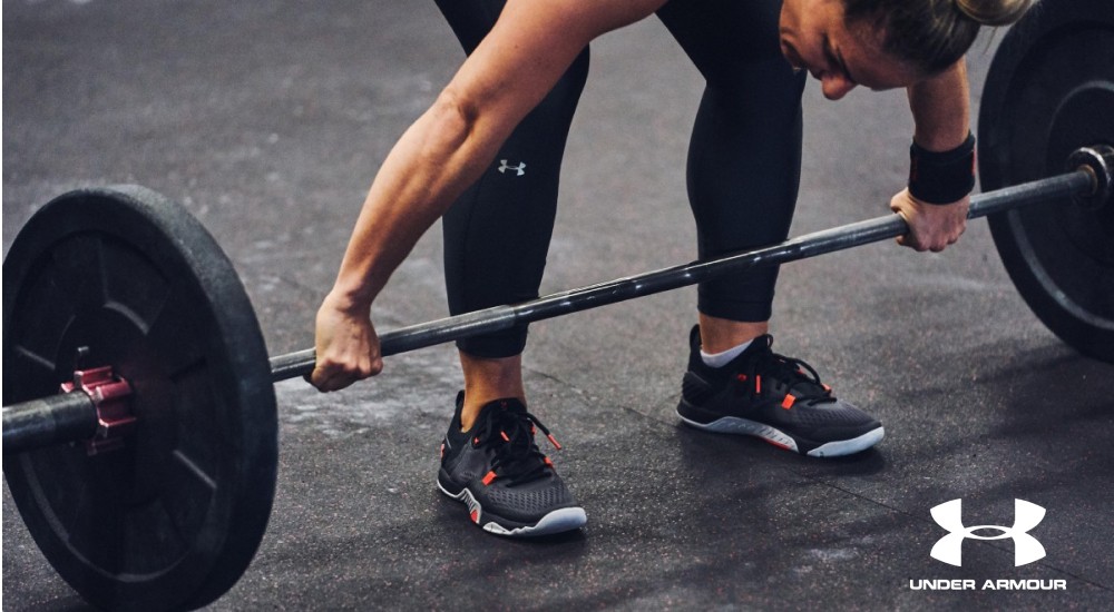 Training shoes at the gym