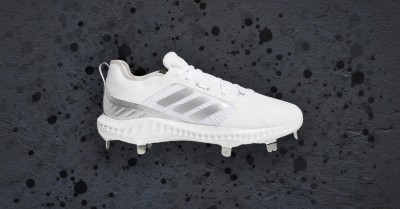 white adidas softball cleats