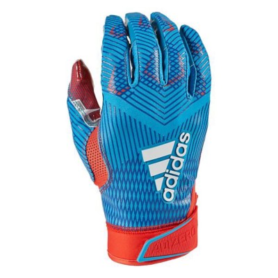 blue adidas football gloves