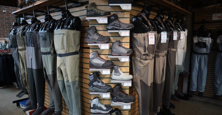 image of fly fishing waders
