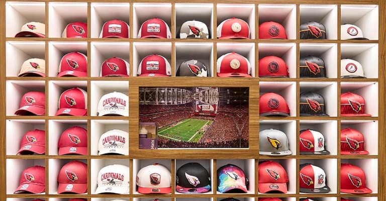 a variety of arizona cardinals hat at chandler scheels