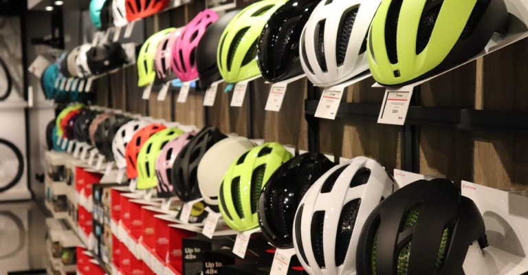 Bike helmets at Eden Prairie SCHEELS