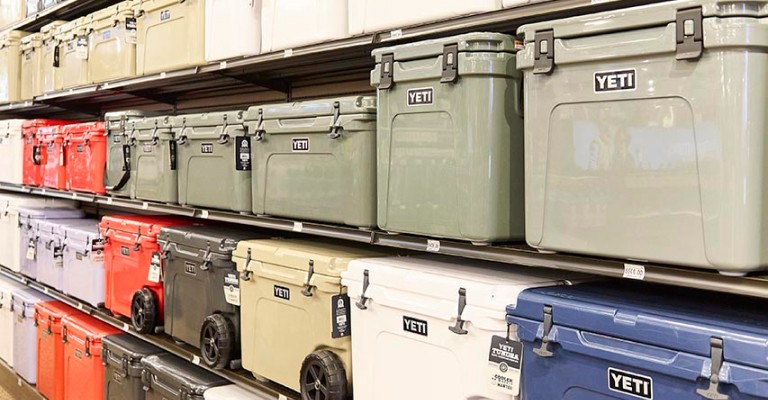 a selection of yeti coolers at chandler scheels