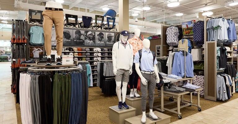 a variety of travismathew golf clothing at chandler scheels