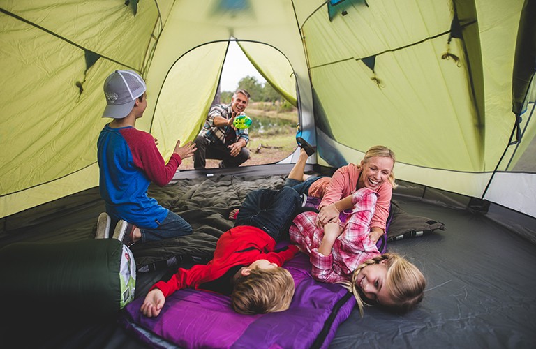 Sleeping bags for family camping