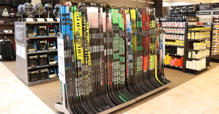 picture of hockey sticks