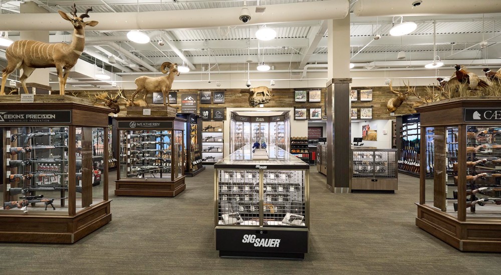 the front of the firearm shop at meridian scheels