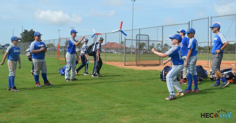 baseball team using the hecostix