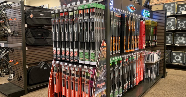 a variety of archery essentials like targets and arrows