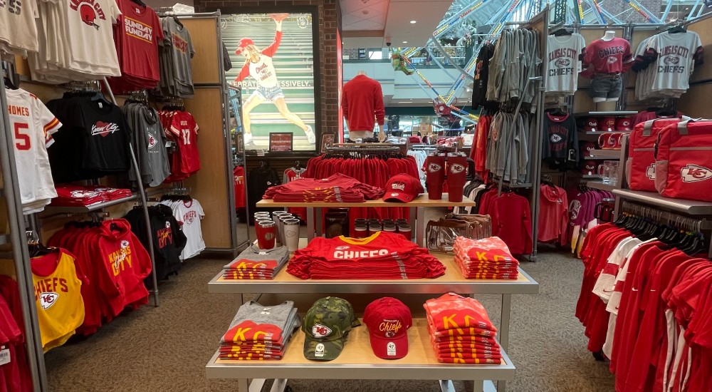 KC Chiefs Gear at Overland Park SCHEELS