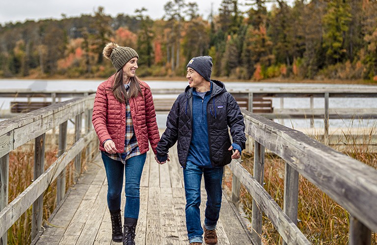 Lightweight Jackets with man and woman