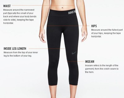 nike plus size chart